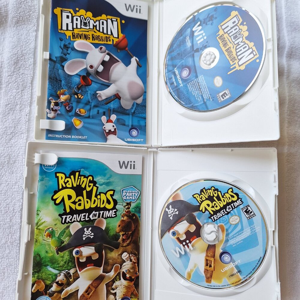 Wii Raving Rabbids Nintendo Lot - Picture 3 of 5
